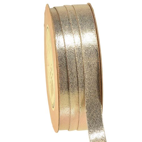 Dekoband Gold Metallic Zierband Schmuckband B15mm L15m