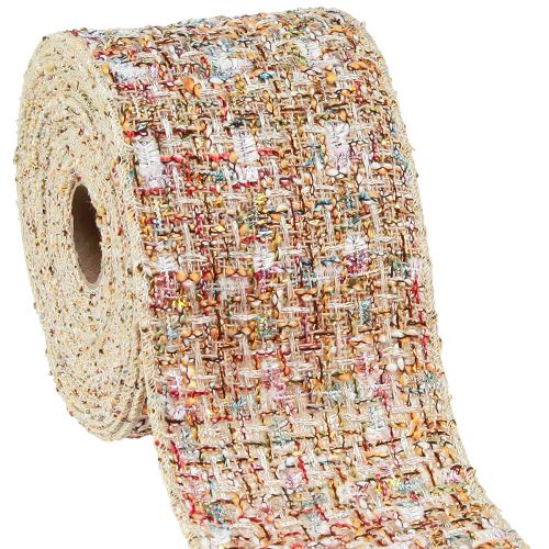 Dekoband Schmuckband Bunt Glitter Patchwork B70mm L5m