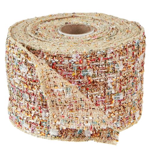 Floristik24 Dekoband Schmuckband Bunt Glitter Patchwork B70mm L5m