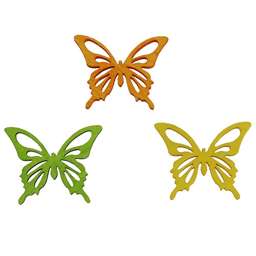 Dekoschmetterlinge bunt 4cm 90St | Floristik24.ch