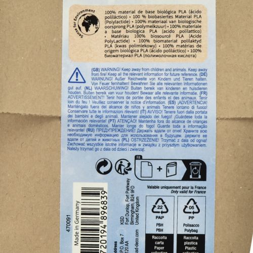 Artikel Dekoschnee Weiß aus Mais 100% Biobasiertes Material 20g