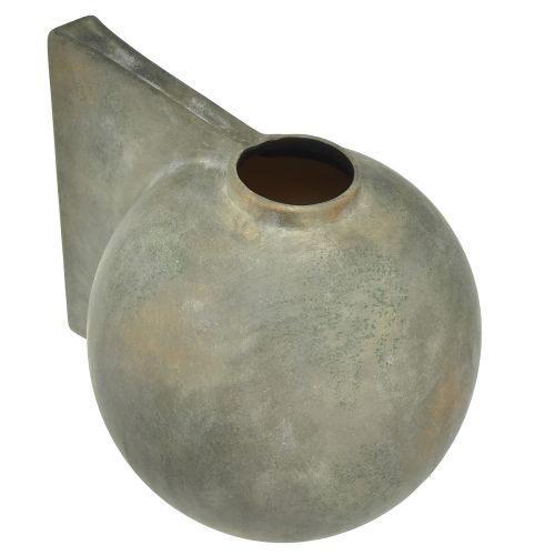 Artikel Dekovase Vase Keramik Antik Optik Bronze Grau 30×20×24cm