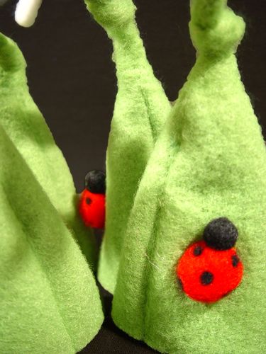 Floristik24 Eierwärmer Filzblumen 16cm 4St