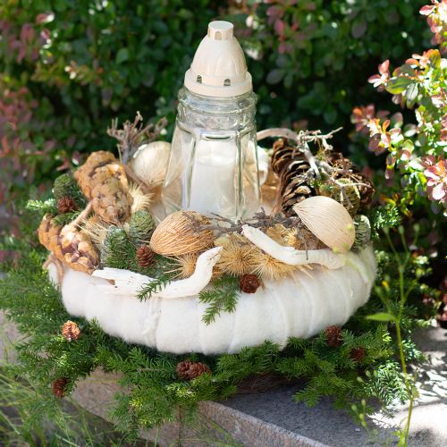 Artikel Filzband Wollband Weiß B7cm/15cm L100/100cm 2er-Set