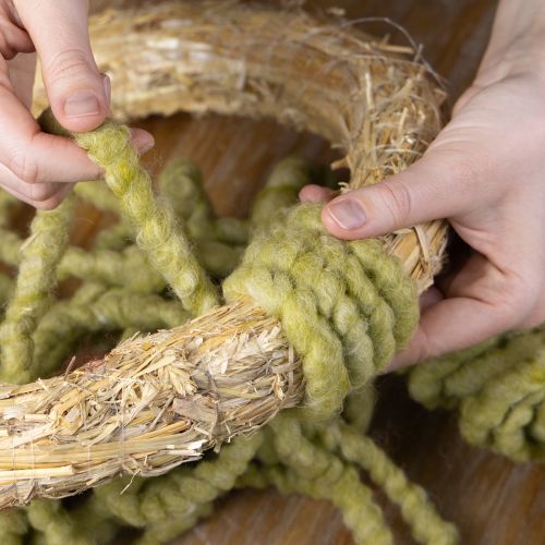 Artikel Filzkordel Wolle Grün 25m Dekoband Floristik Deko Basteln DIY