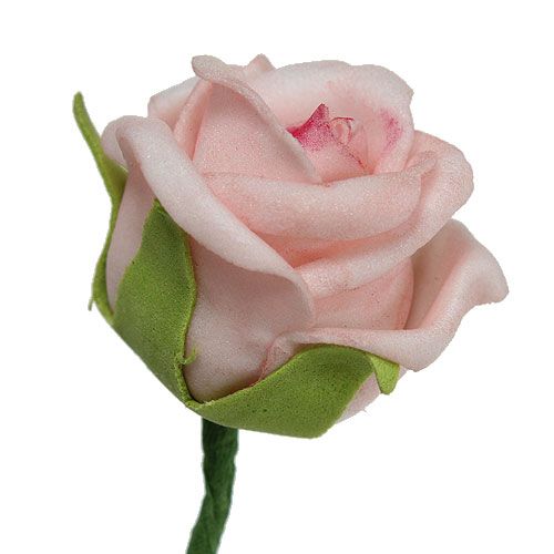Floristik24 Foam Rose Ø3,5cm Lachsrosa 30St