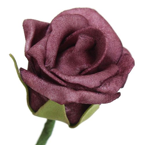 Floristik24 Foam Rose Bordeaux Ø3,5cm 30St
