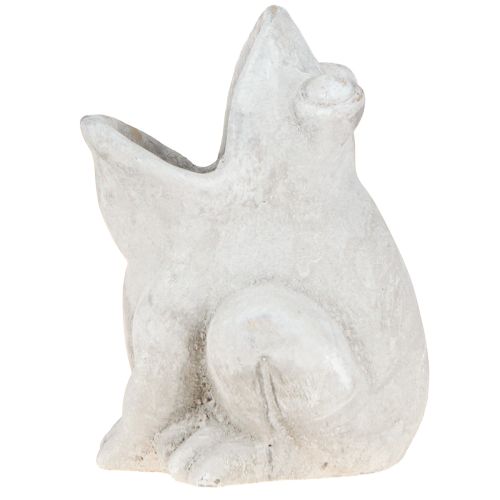 Artikel Frosch Deko Pflanztopf Blumentopf Beton Grau H18,5cm
