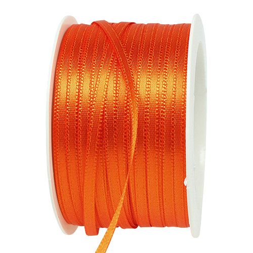 Satinband Geschenkband Dekoband Orange 3mm × 50m