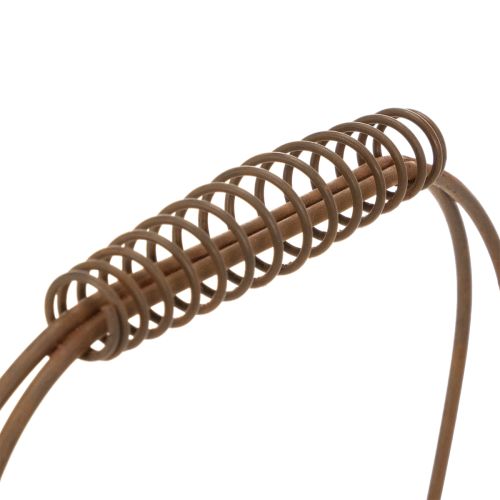 Gitterkorb aus Metall in Rostoptik – Rechteckig, 28x13,5x14 cm, 2 Stück | Floristik24.ch