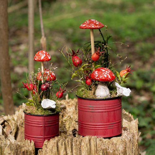 Floristik24 Hagebutten Deko Rot Hagebuttenzweige Künstlich 48cm 3St