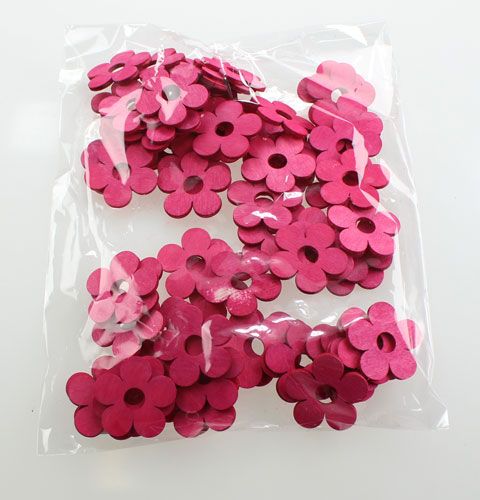 Holzblumen Ø4cm Pink 72St | Floristik24.ch