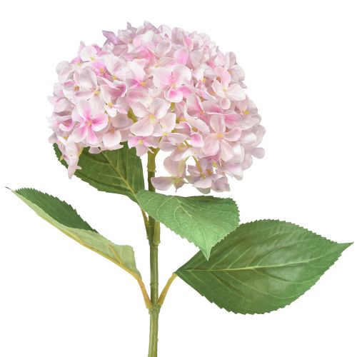 Floristik24 Hortensie künstlich Hellrosa Kunstblume Gartenblume 65cm