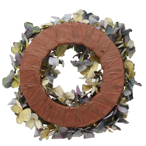 Floristik24 Hortensienkranz Deko Kranz Kunstblumen Blau Ø30cm