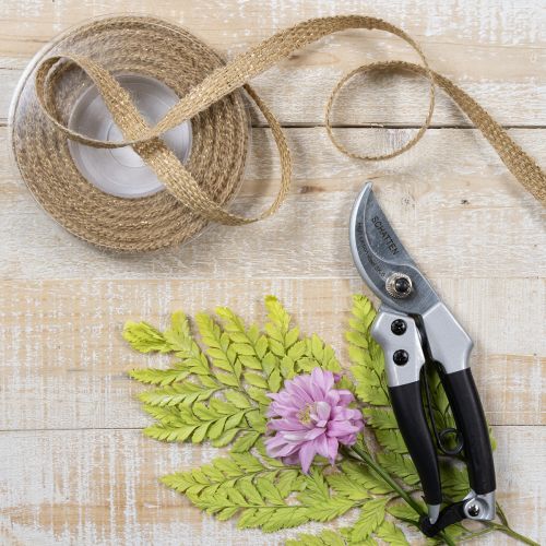 Juteband Dekoband Gold Natur 12mm 10m für Dekorationen | Floristik24.ch