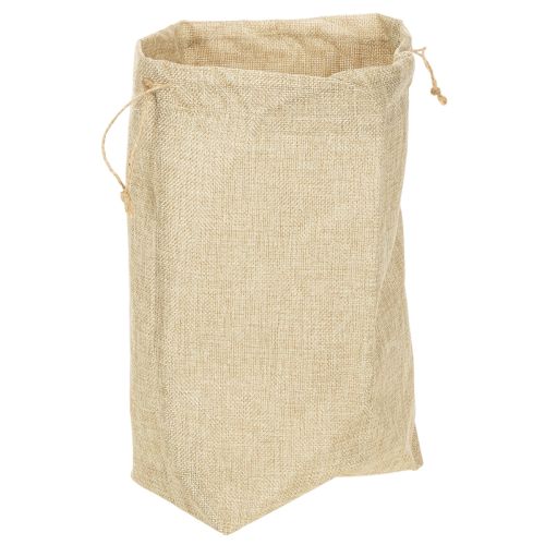 Jutebeutel mit Kordelzug 20×10×30cm Naturfarben wiederverwendbar