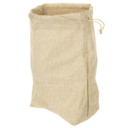 Jutebeutel mit Kordelzug 20×10×30cm Naturfarben wiederverwendbar | Floristik24.ch
