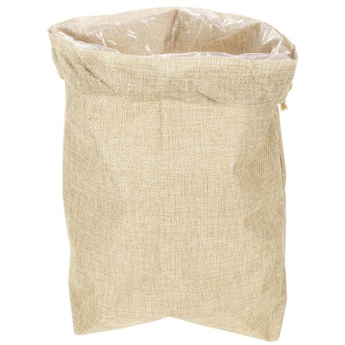 Jutebeutel mit Kordelzug 20×10×30cm Naturfarben wiederverwendbar | Floristik24.ch
