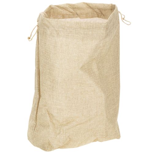 Jutetasche Geschenkbeutel mit Kunststofffolie 28×10×40cm Naturfarben