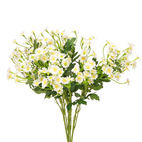 Floristik24 Kamille Künstliche Wiesenblumen Weiß 58cm 4St
