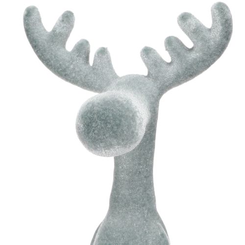 Floristik24 Kantenhocker Elch Deko Kantensitzer H31cm Grau 3 St