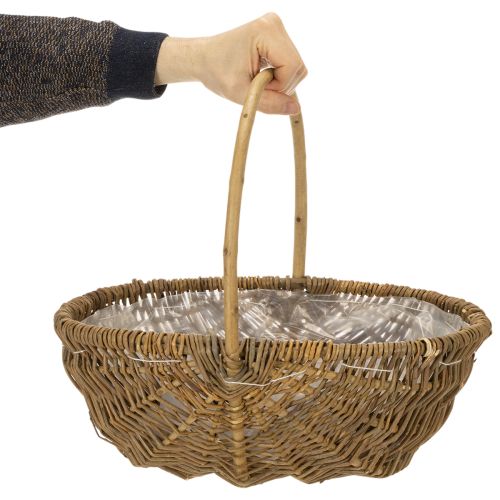 Kartoffelkorb 43/33/23cm mit Folie Natur Set von 3St | Floristik24.ch