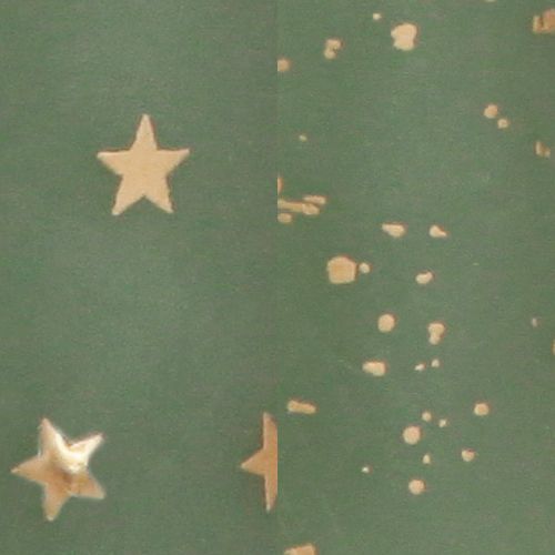 Floristik24 Kerze als Tannenbaum Weihnachtskerze Grün Gold Ø4,5cm H25cm 2St