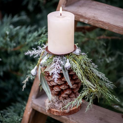 Artikel Kerzenhalter Braun Ø6cm 4St