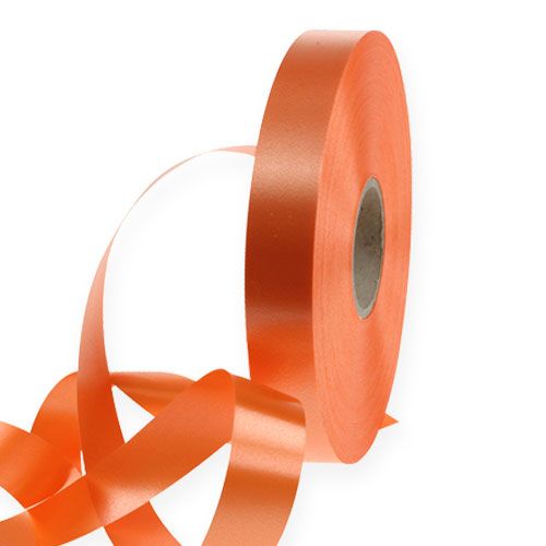 Floristik24 Kräuselband Orange 19mm 100m