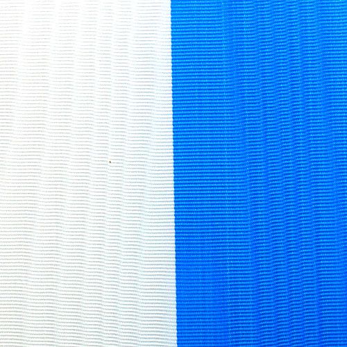 Floristik24 Kranzbänder Moiré Blau-Weiß 150 mm