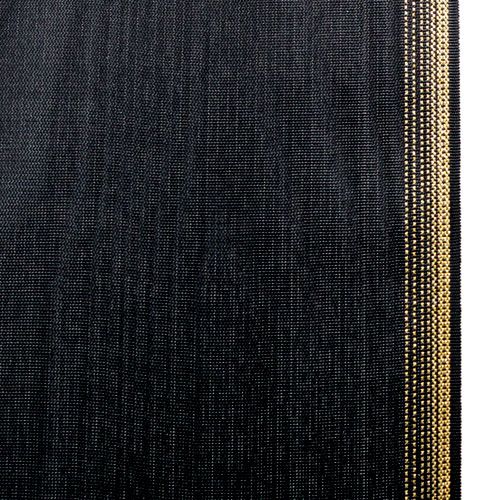Artikel Elegantes Kranzband Moiré 175mm Schwarz mit Perlkante und Taftbindung, Dekoband Trauerfloristik, Schleifenband 25m