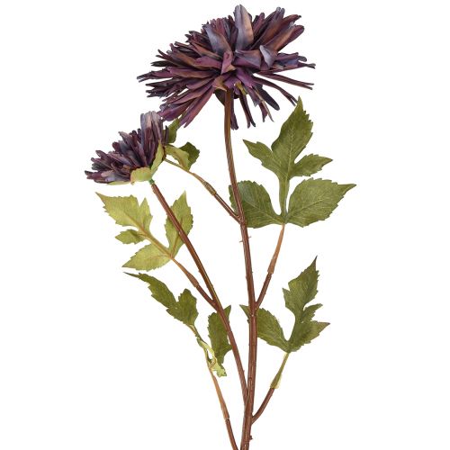 Floristik24 Künstliche Chrysantheme 2 Blüten Violett Ø5/11cm L70cm