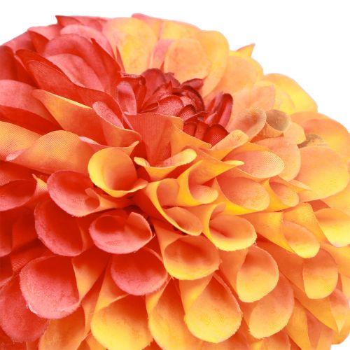 Artikel Künstliche Dahlien Deko Blumen Orange Rot Ø10 L80cm 2St