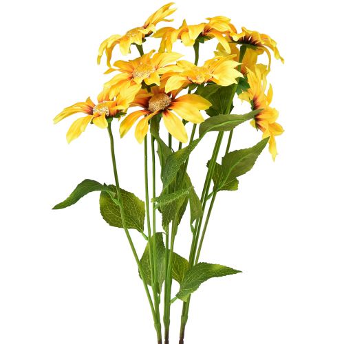 Floristik24 Künstliche Sonnenblumen Deko Blumen Gelb 79cm 3St
