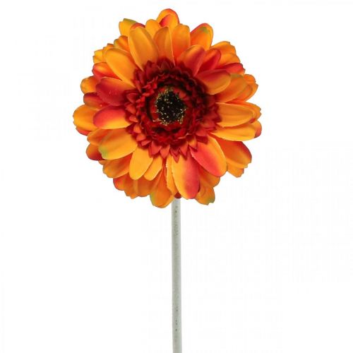 Floristik24 Künstliche Gerbera Blume, Kunstblume Orange Ø11cm 50cm