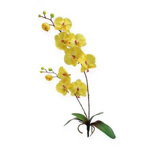 Künstliche Orchidee Gelb 68cm