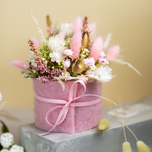 Lagurus Getrocknet Hasenschwanzgras Pink Deko Trockenblumen 65-70cm 100g