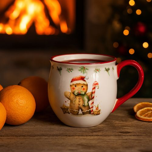 Floristik24 Lebkuchenmännchen Tasse Keramik Weihnachtstasse H9,5cm