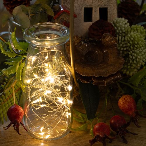 LED Lichterkette Innen Batteriebetrieben 30 LEDs Warmweiss 3 m 6er-Set | Floristik24.ch