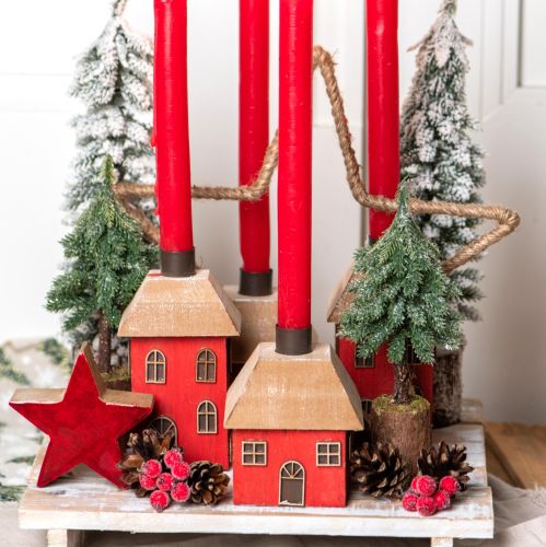 Floristik24 Mini Weihnachtsbaum Beschneit Grün Weiß mit Sockel H60cm