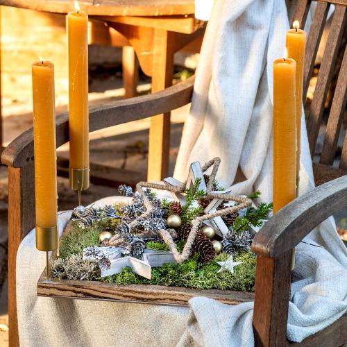 Artikel Moosbild Echtes Moos konserviert und Zweige Natur 60×40cm