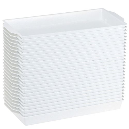 Artikel OASIS® Steckschale Weiß Sandwich-Schale für Floristik & Deko 23x11x2,5cm 25er-Set