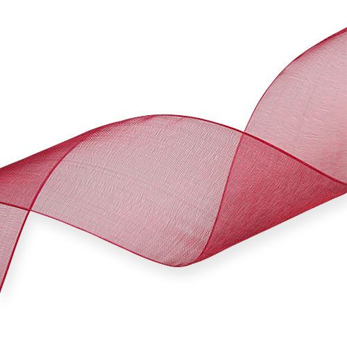 Artikel Organzaband Band aus Organza Stoff Bordeaux 40mm 50m