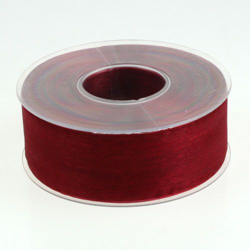 Artikel Organzaband Band aus Organza Stoff Bordeaux 40mm 50m