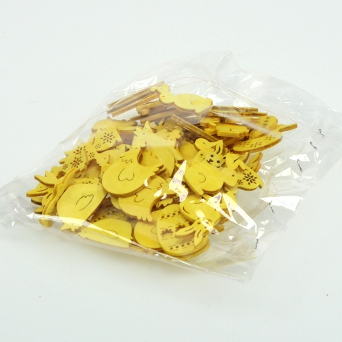 Floristik24 Holzsortiment mit Ostermotiven 2cm - 4cm 108St