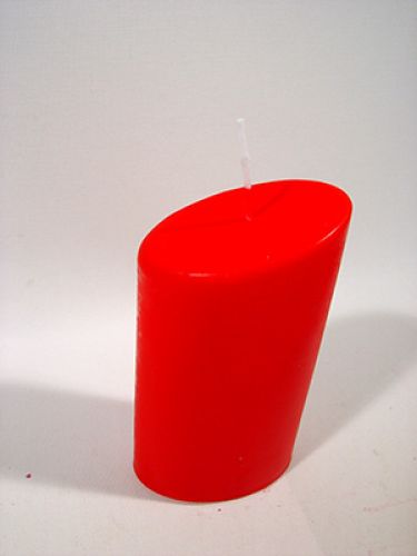 Floristik24 Ovalkerzen 160mm 4St. rubin