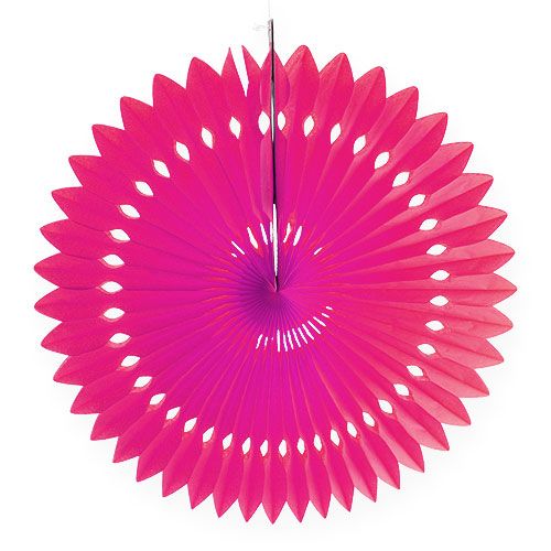 Party-Deko Wabenpapier Blume Pink Ø40cm 4St