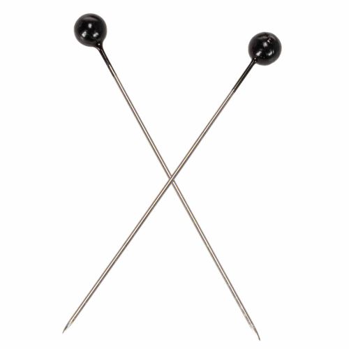Perlkopfnadeln Metall Ø6mm 65mm Schwarz für Floristik und Bastelarbeiten | Floristik24.ch