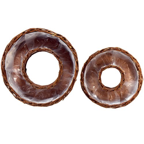 Artikel Weiden Pflanzringe Set Ø32/25cm 2er rustikal Naturdeko