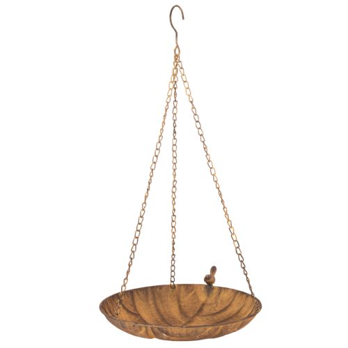 Dekoschale aus Metall zum Hängen Braun Rostoptik Ø31cm L62cm für Garten und Wohnbereich online kaufen | Floristik24.ch